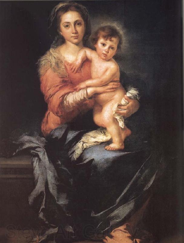 Bartolome Esteban Murillo Madonna and Child Norge oil painting art